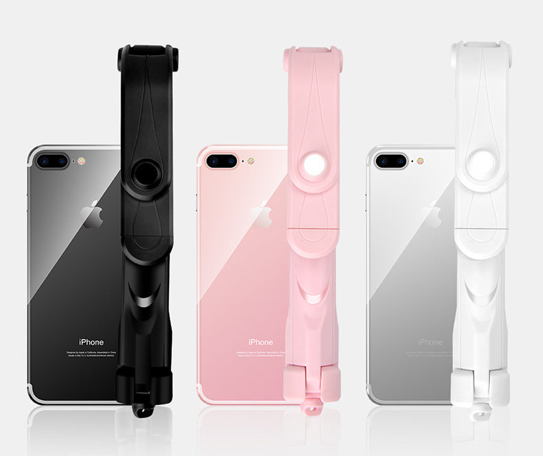 Compatible with Apple, Bluetooth Tripod Selfie Stick Mobile Phone Live Broadcast Without Disassembly