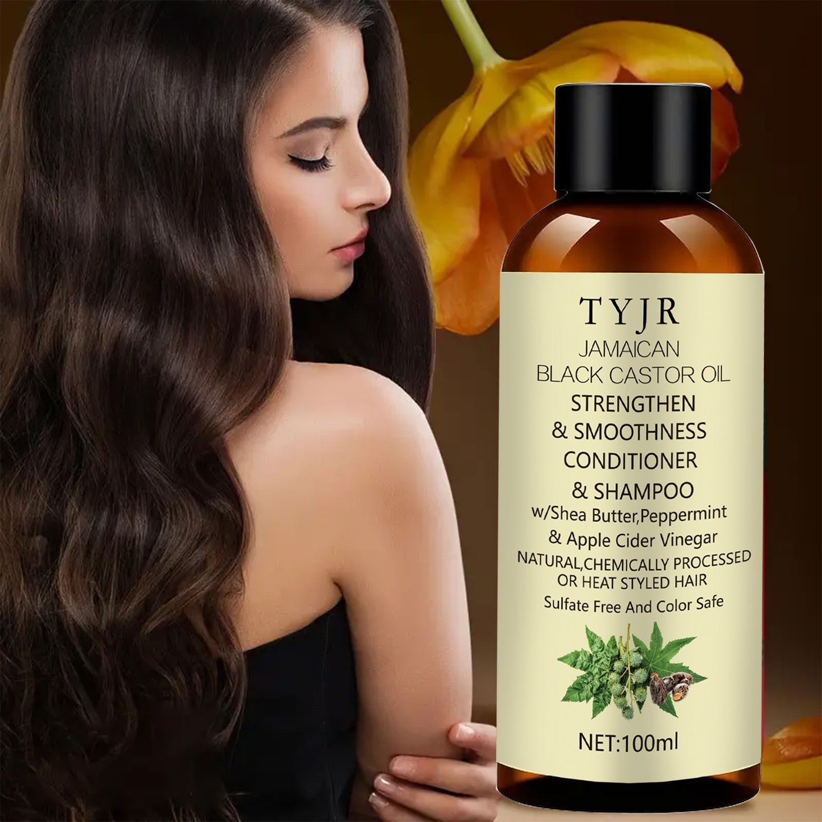 Huile essentielle de soin capillaire nourrissante pour le cuir chevelu et massage fortifiant