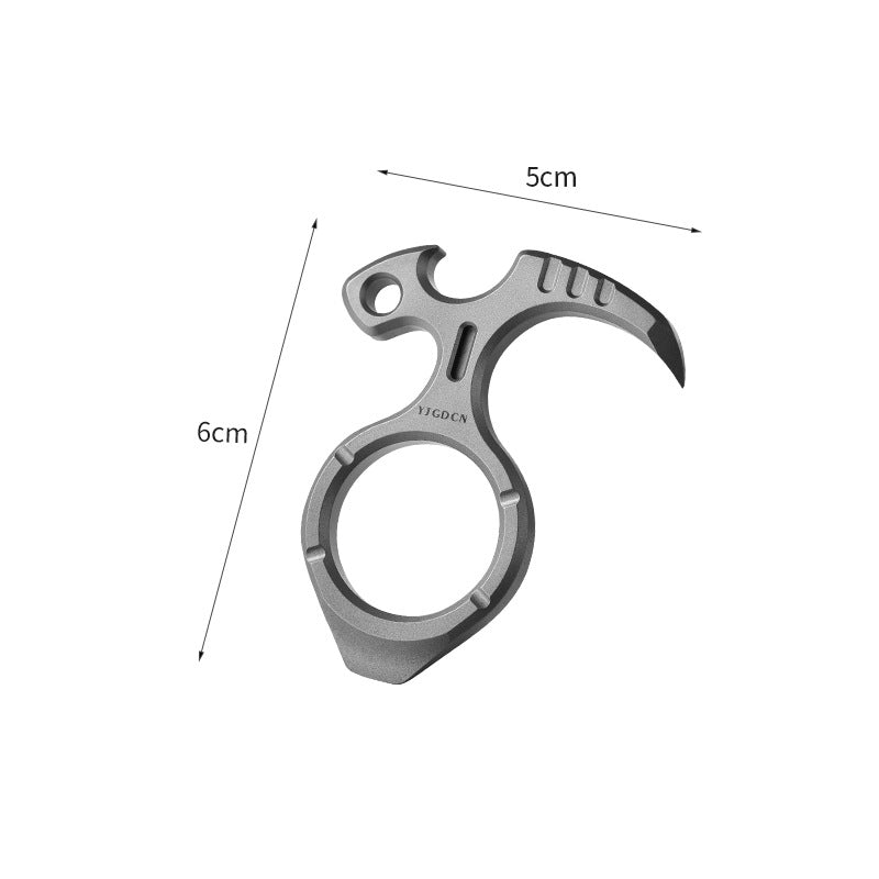 Titanium Alloy Keychain Multifunctional Nail Puller