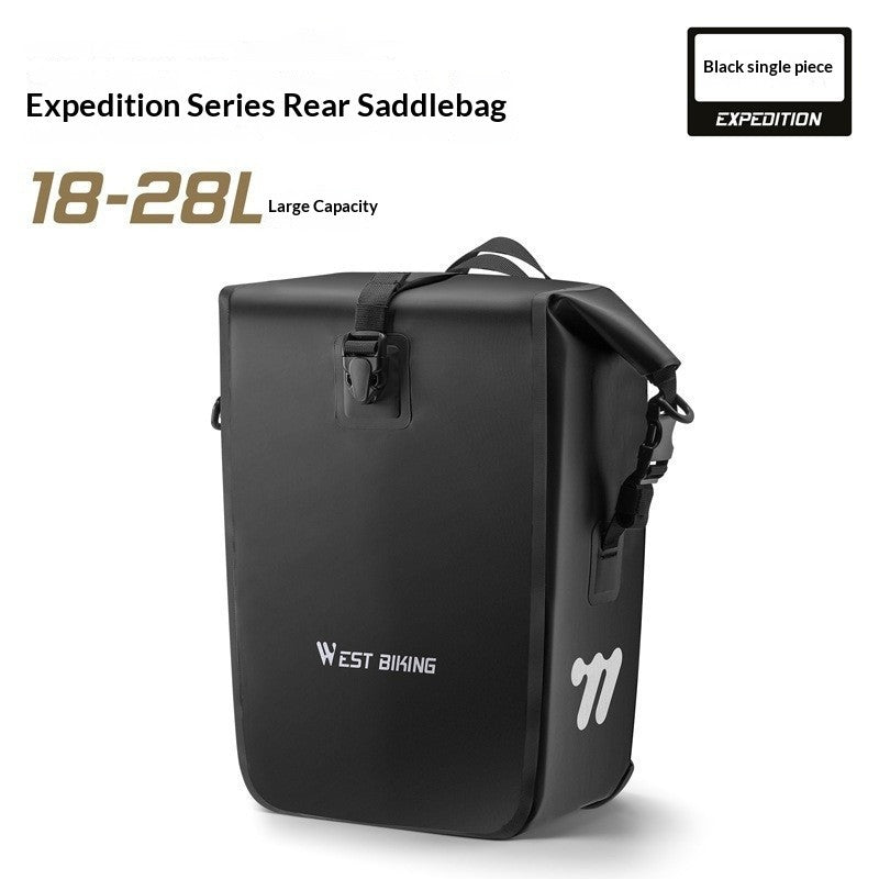 Western Rider Bicycle Rack Pannier, Waterproof Rear Seat Bag With Quick-release Buckles, Rack Pannier For Sichuan-Tibet Cycling Gear
