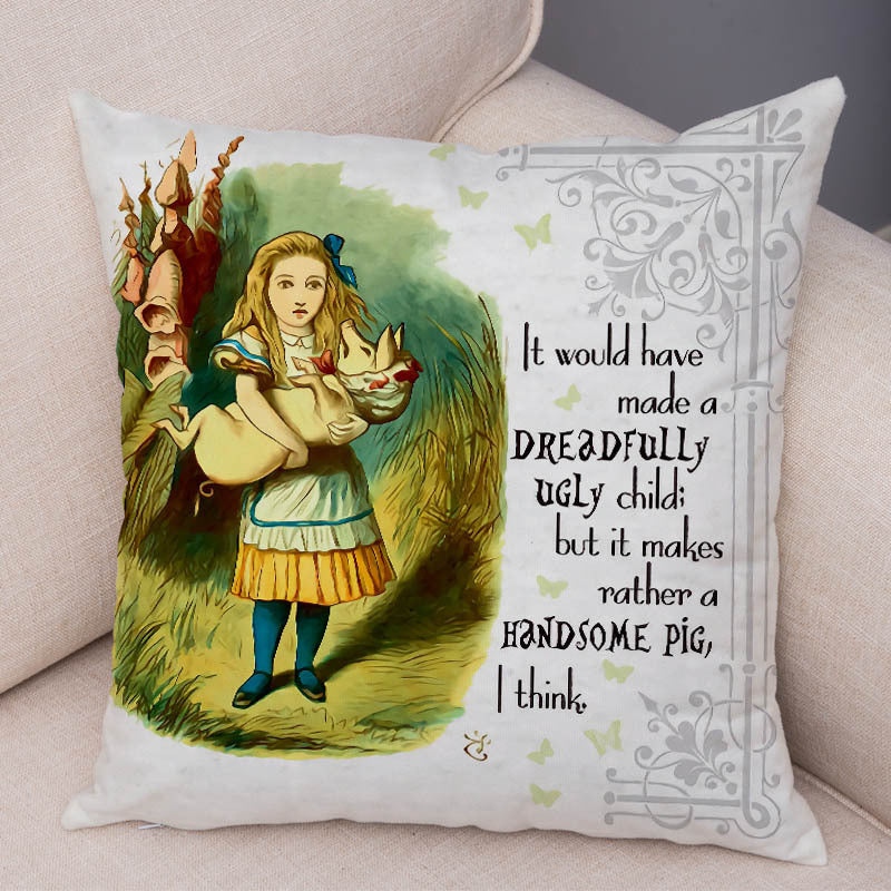 Cartoon Animal Home Sofa Pillow Cushion Cover Digital Printing