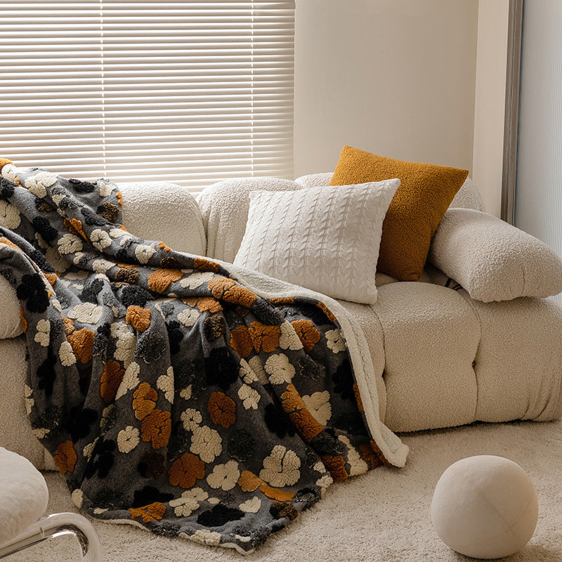 Thickened Double-layer Three-dimensional Wool Blanket Nap Blanket