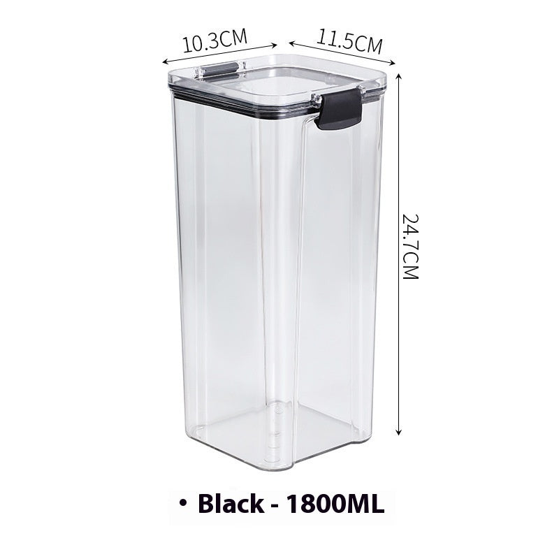 Boîte de rangement de cuisine scellée, en plastique, pour produits secs, réservoir de stockage alimentaire