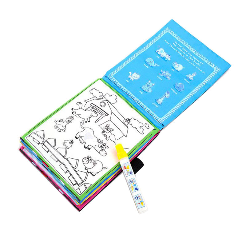 Puzzle Water Canvas Book Water Graffiti Painting Book Baby Enlightenment Cognition Puzzle Water Canvas