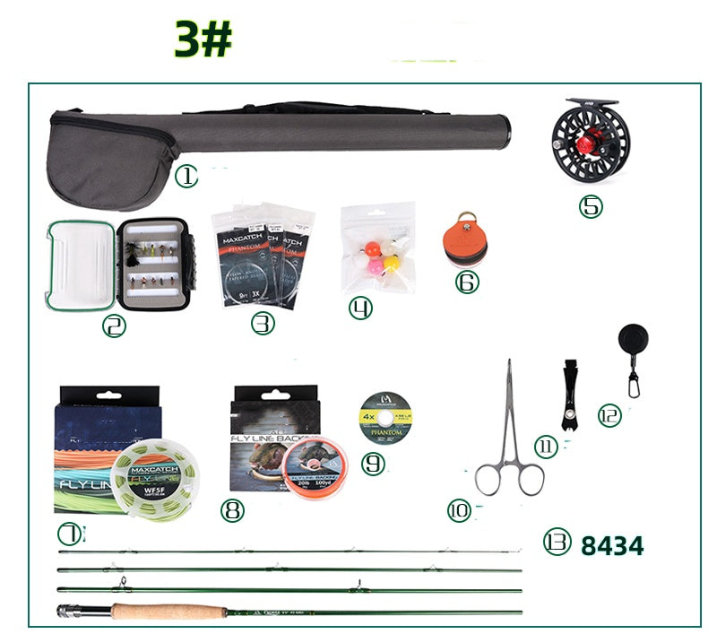 Brackish Sea Bass And Trout Flying Fishing Set