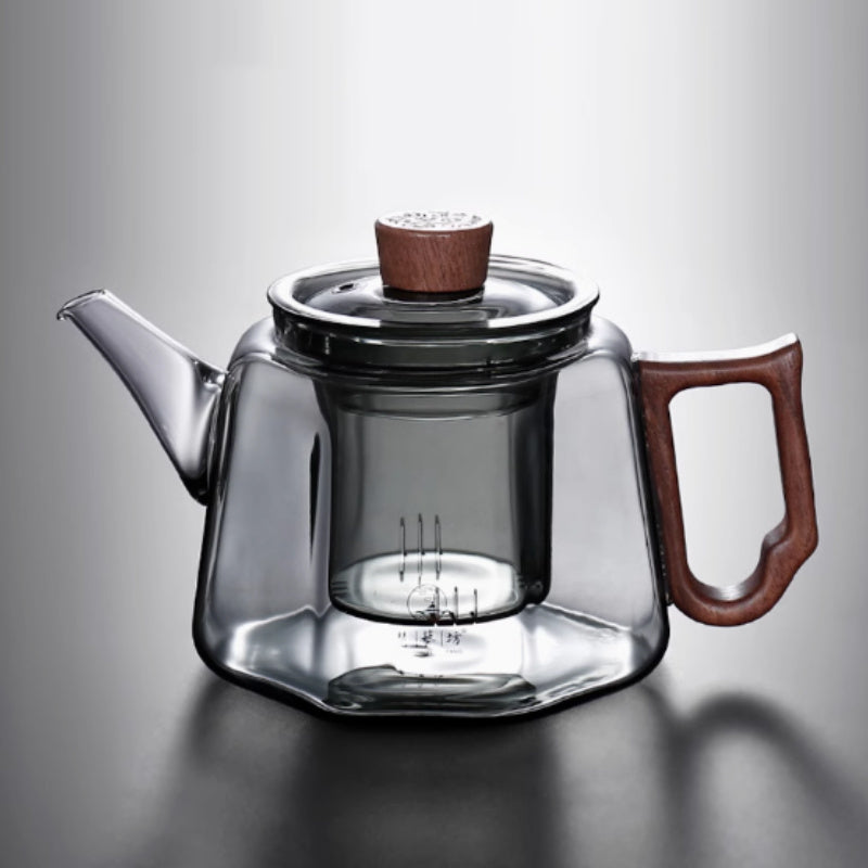Théière en verre vintage, cuisinière électrique en céramique pour usage domestique