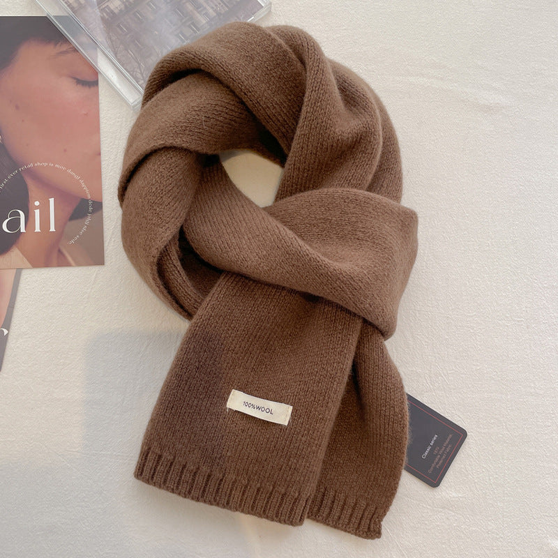 Women's Pure Wool Scarf Winter High Sense