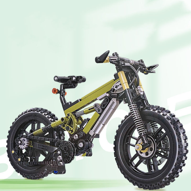 Mountain Bike Building Blocks Toy Technology Assembly Model