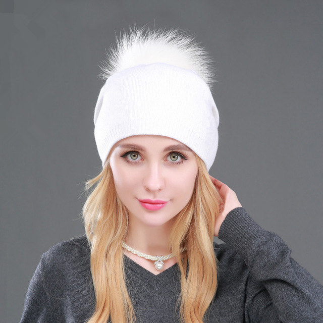 Autumn And Winter Women's Knitted Wool Hat