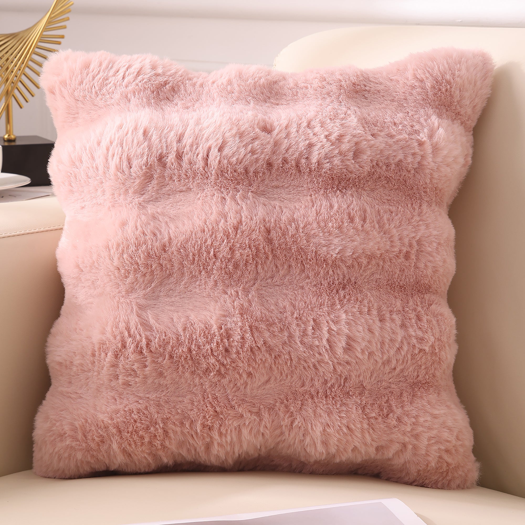 Nordic Simple Plush Pillowcase Without Core