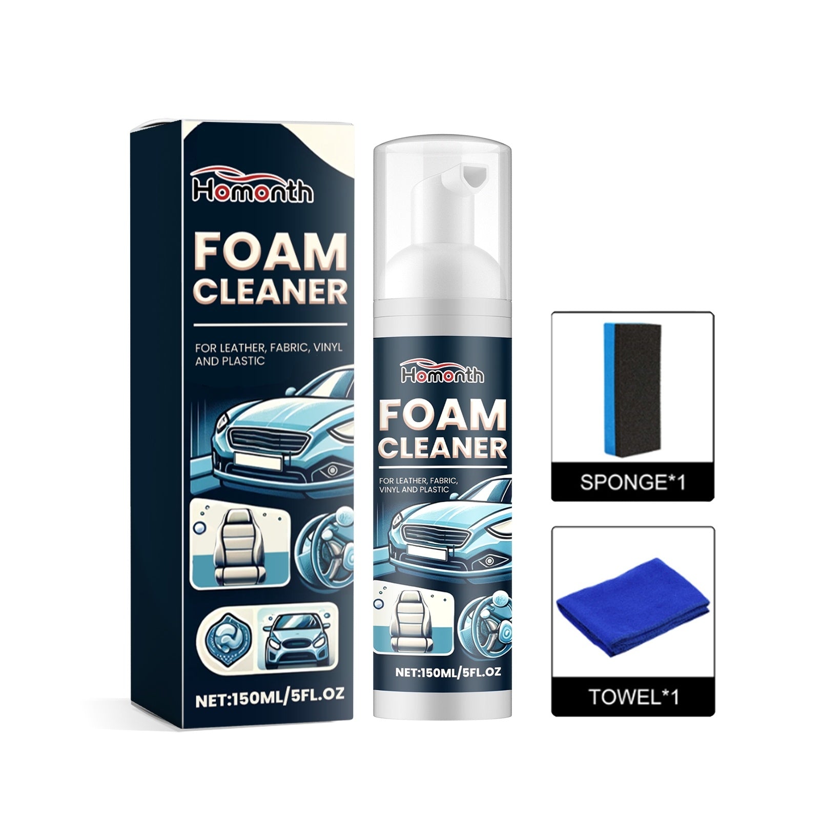 Multi-functional Car Interior Foam Cleaner