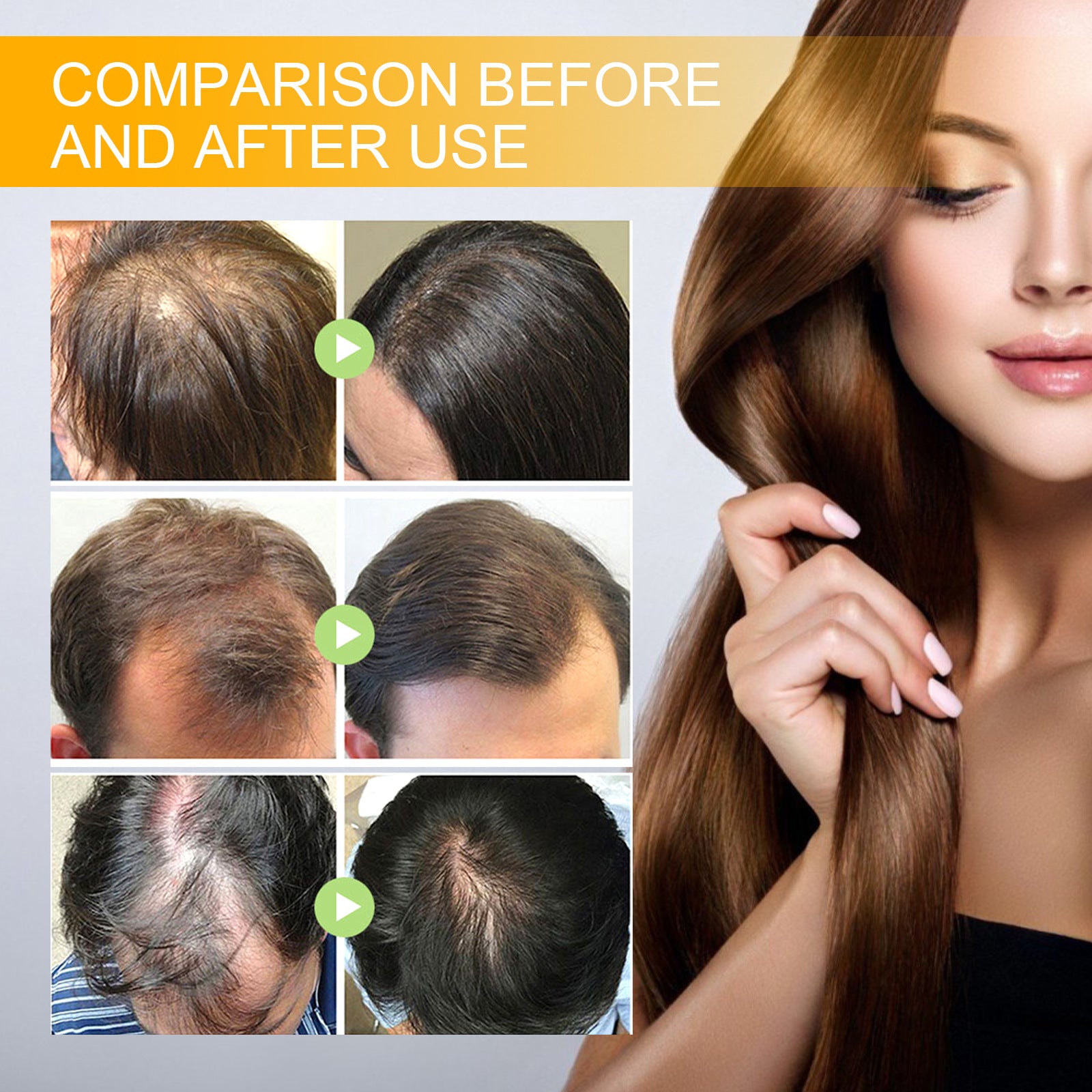 EELHOE Biotine Cheveux Densité Cheveux Spray Réparation Cheveux Nourrissant Soin Cheveux Fixation Forte Et Robuste Anti-chute Racine Spray