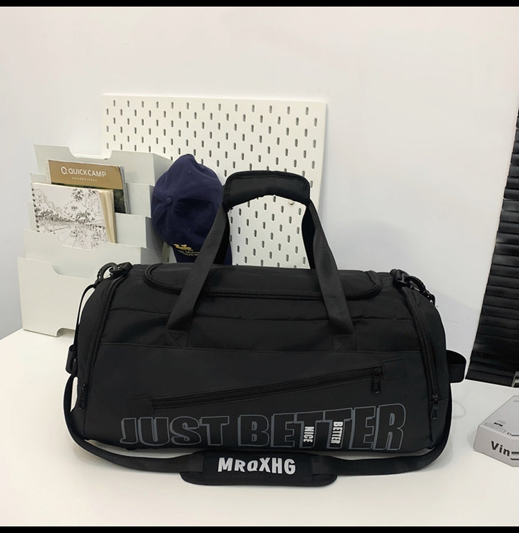 Fitness Bag For Men, Large Capacity Lightweight Luggage Bag For Women, Short Distance Dry Wet Separation Sports Travel Bag, Handbag, Backpack