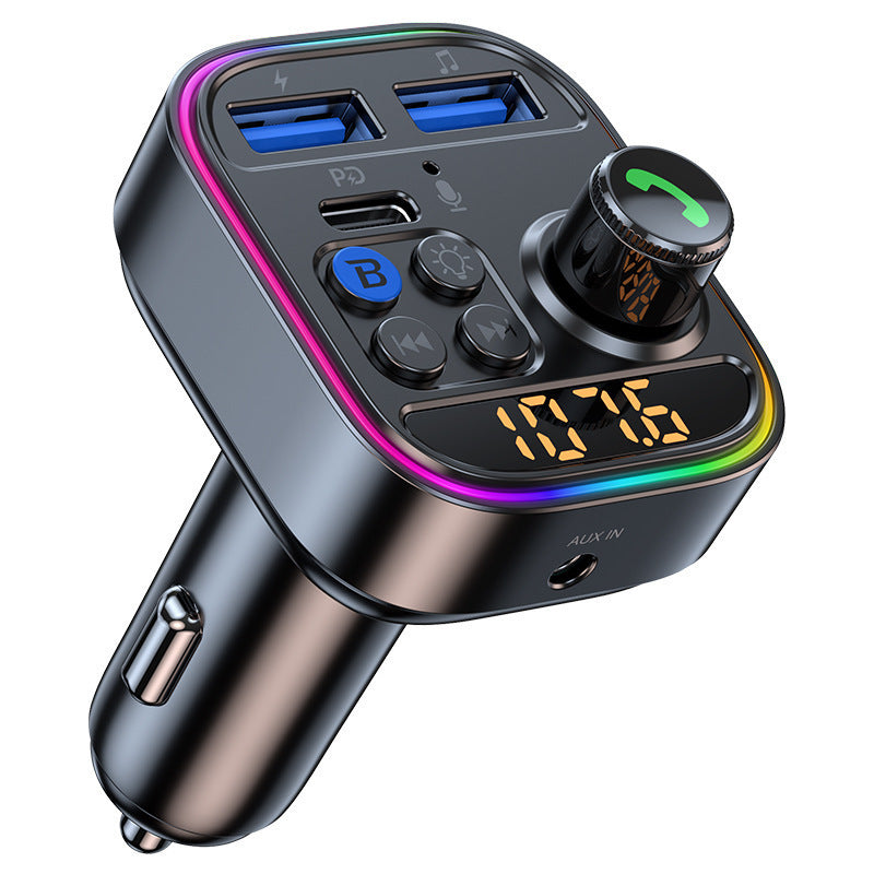 New T18 Automotive MP3 Player Multi-function Bluetooth Receiver Car U Disk Lossless Music Fm Transmitter