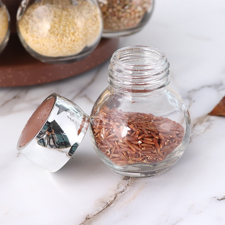 Kitchen Supplies Small Seasoning Bottle Combination Small Seasoning Containers With Shelf