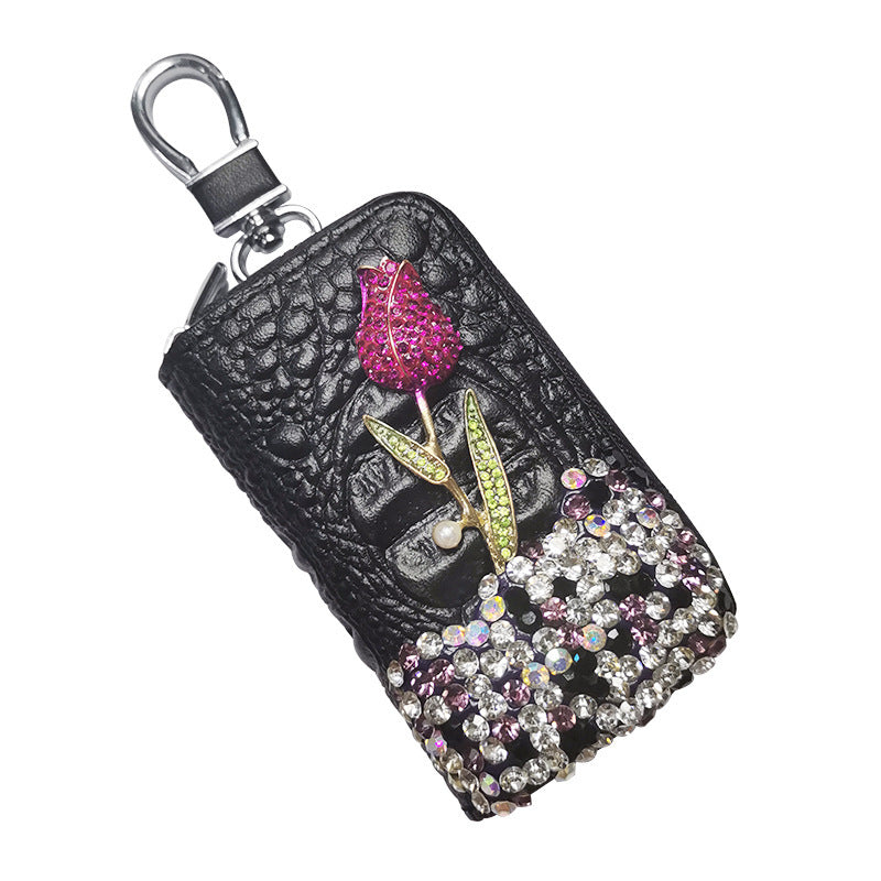Flower-shaped Car Keychain Is Suitable For BMW Lada Remote Control Accessories