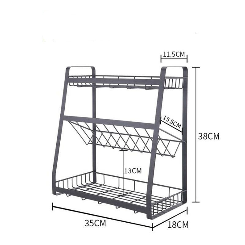 Multi  Functional Three  Layer Seasoning Rack
