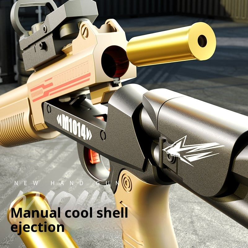 Children's Folding Throw Shell XM1014 Soft Bullet Gun Manual Launch Toy Gun