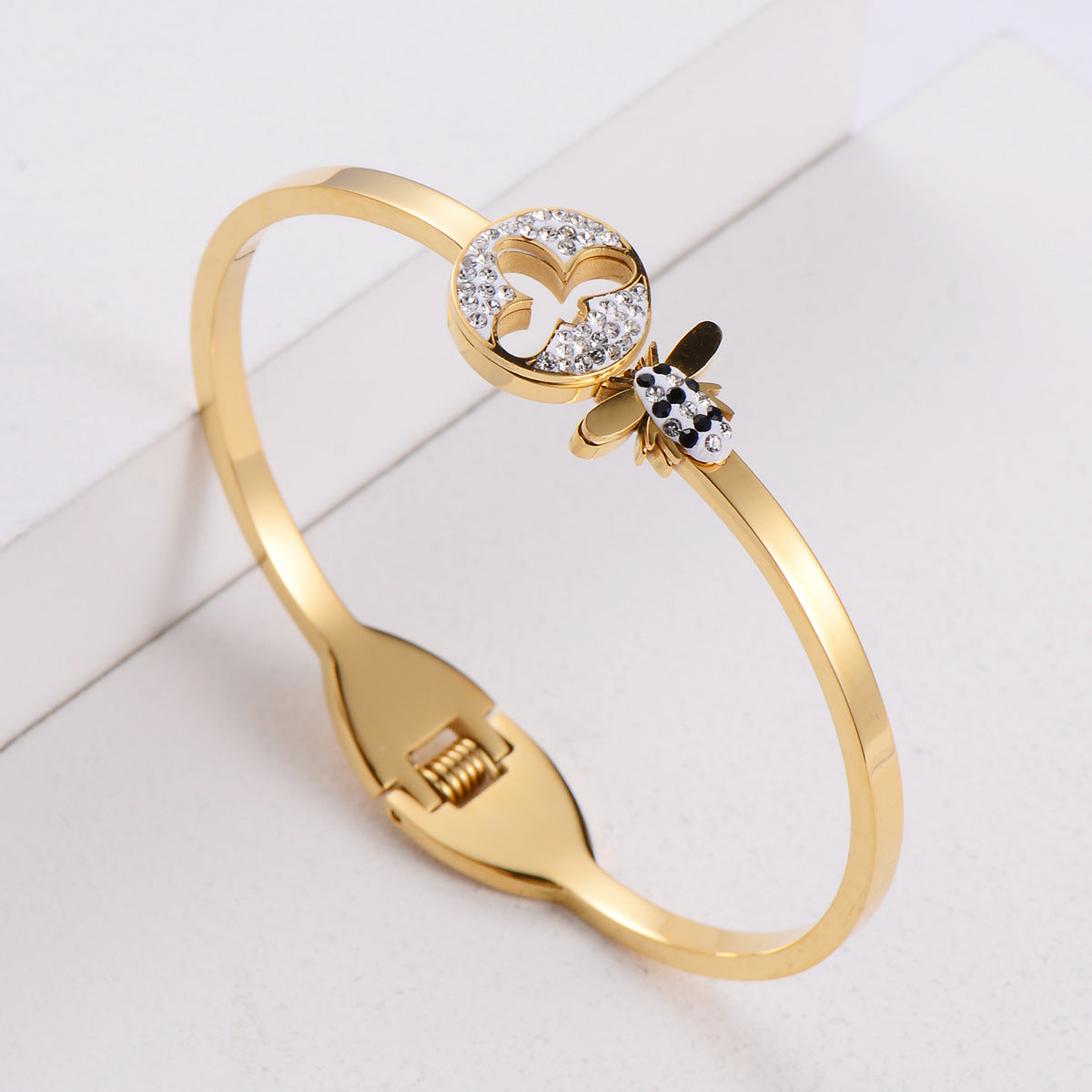 Women's Fashion Simple Bee Rhinestone-encrusted Bracelet