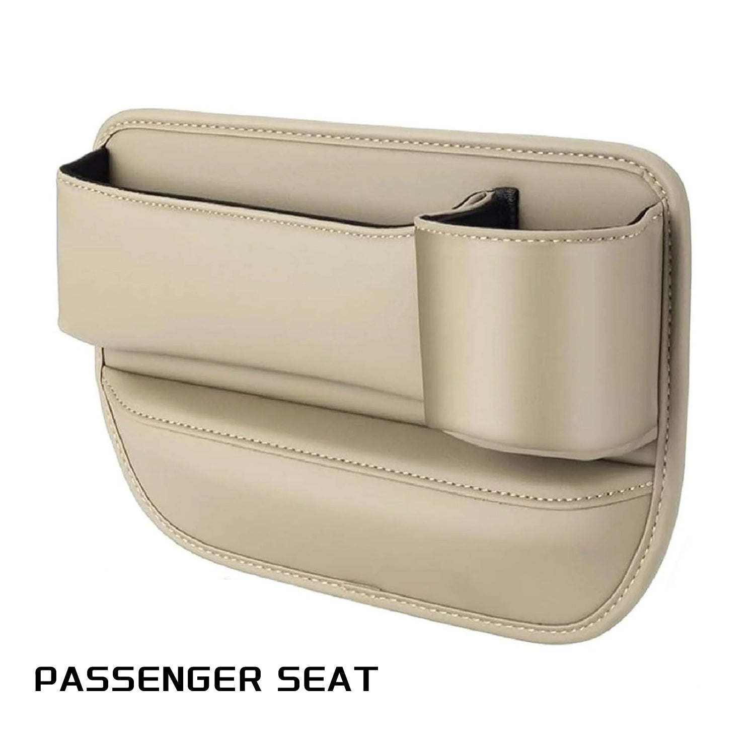 Rangement de siège de voiture, Nouvelle boîte de rangement de siège de voiture améliorée avec porte-gobelet, Boîte de rangement pour espace de siège, Sac de rangement pour porte-gobelet pour voiture, Boîte de rangement de siège de voiture réglable