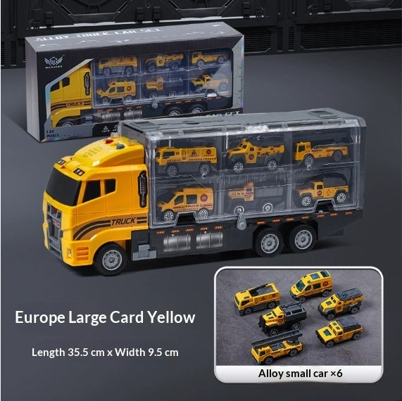 Alloy large container truck toy car boy toy