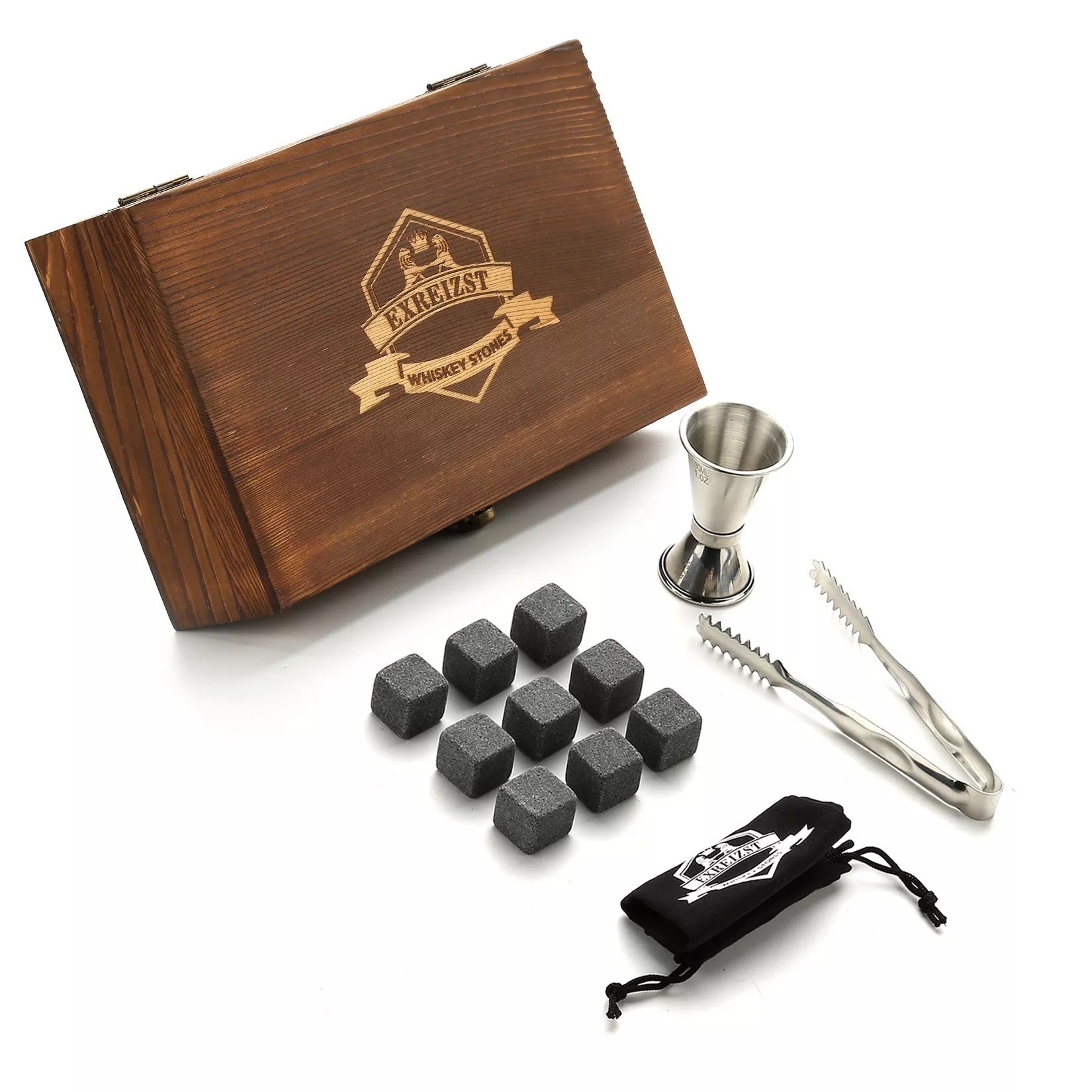 Whiskey Stones Gift Set  9 Granite Chilling