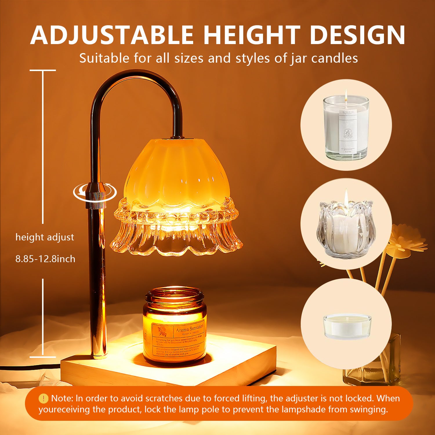 Lampe à parfum créative à minuterie Bougie esthétique