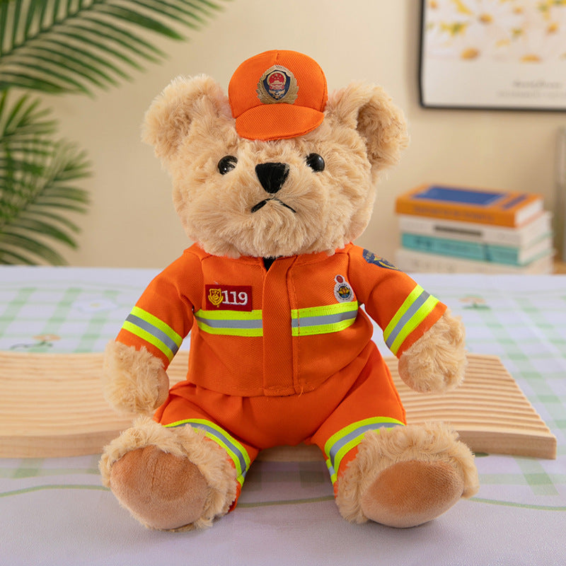 Fire Bear Police Teddy Doll Plush Toys