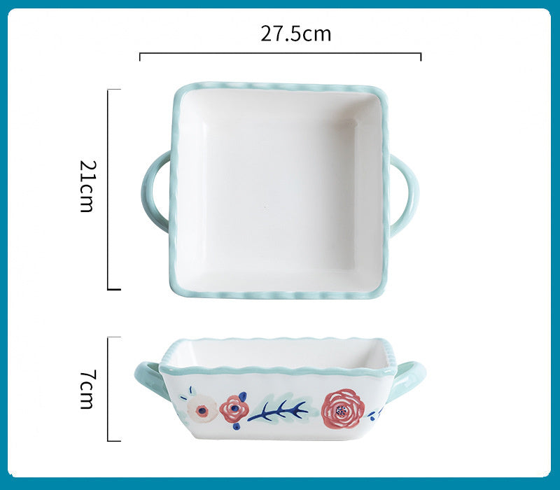 Cheese Baked Rice Bowl Plate Western Tableware