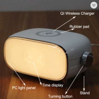 New Wireless Charging Sub-alarm Clock Wake Up Light