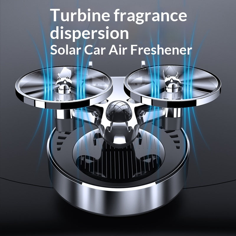 Car Air Freshener, Solar-powered Airplane Fragrance, Rotating Car-mounted