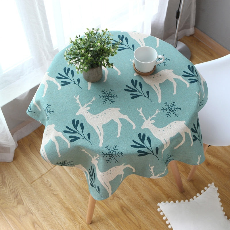 Pastoral Modern Simple Fabric Cotton And Linen Small Round Table Coffee Table Cloth And Tablecloth