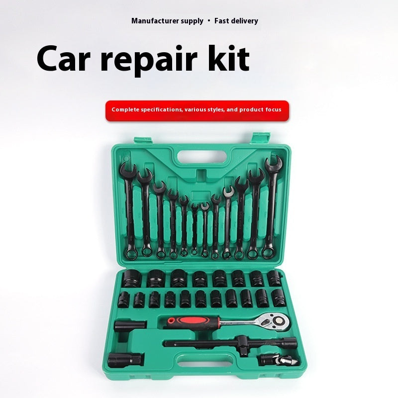 Auto Repair Chrome Vanadium Steel Spanner Set Multi-function Tool Kit