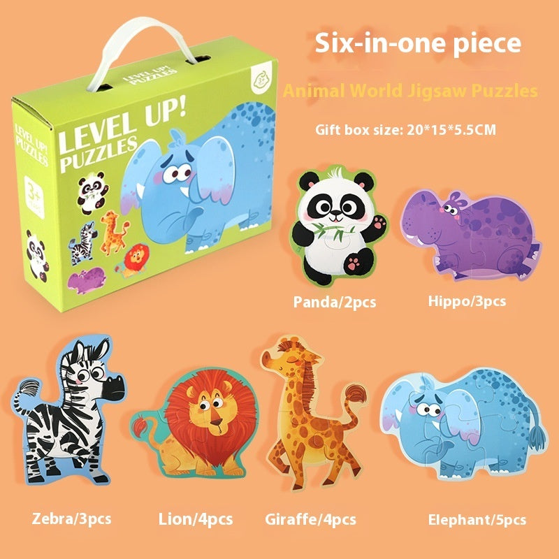 Portable Gift Box Puzzle Children Education Baby Boys And Girls Toys Puzzle Gift Box