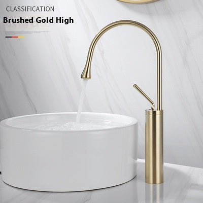 Bathroom Cabinet Rotating Table Hot And Cold Basin Faucet