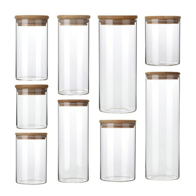Bocaux de cuisine en verre borosilicate scellés