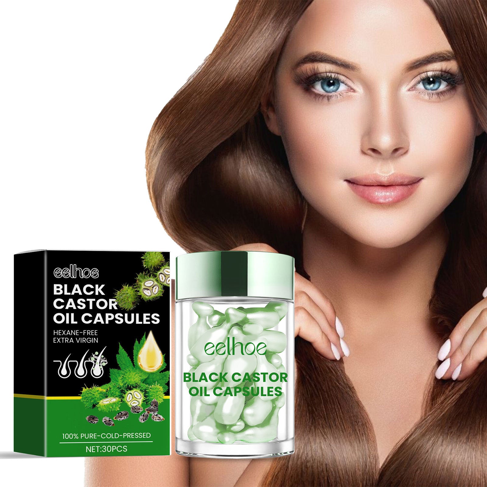 Capsules réparatrices pour cheveux denses : réparent les cheveux abîmés et les nourrissent