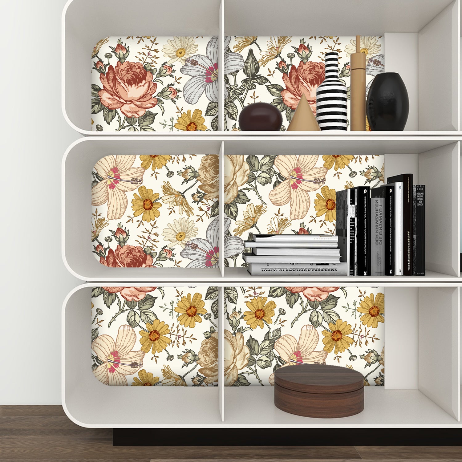 Retro Floral Self-adhesive Bohemian Wallpaper