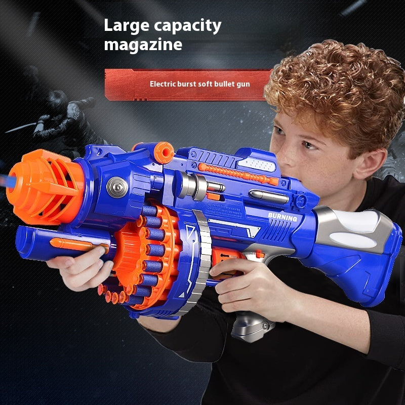 Pistolet jouet électrique à tir continu pour enfants avec balles souples