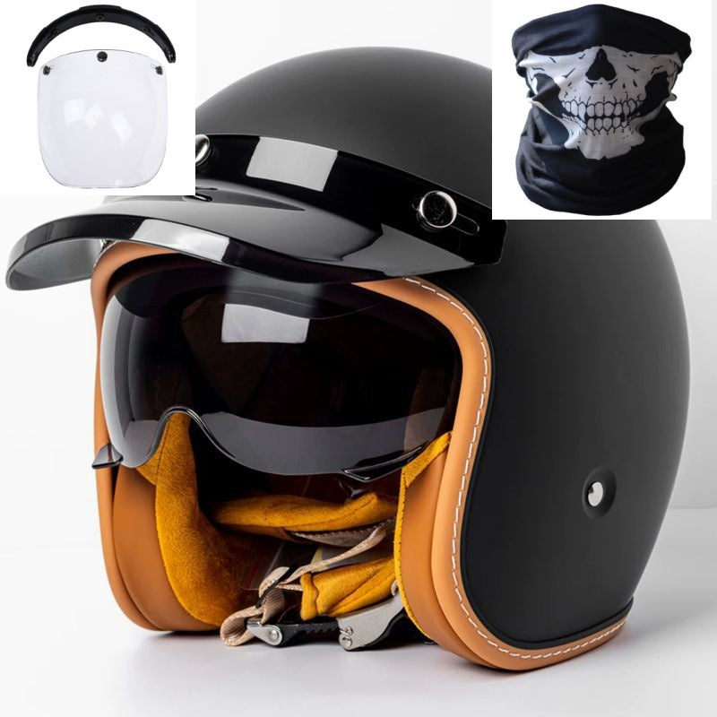 Motorcycle Helmet Motorcycle Helmet Men's And Women's Electric Car Built-in Goggles