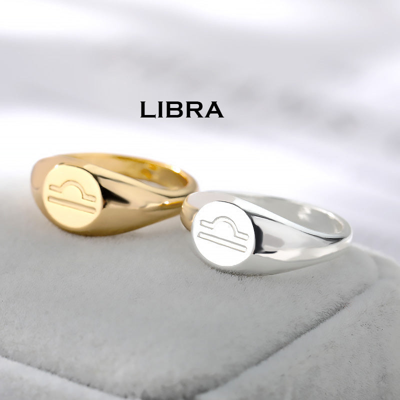 Male And Female Twelve Constellations One Ring