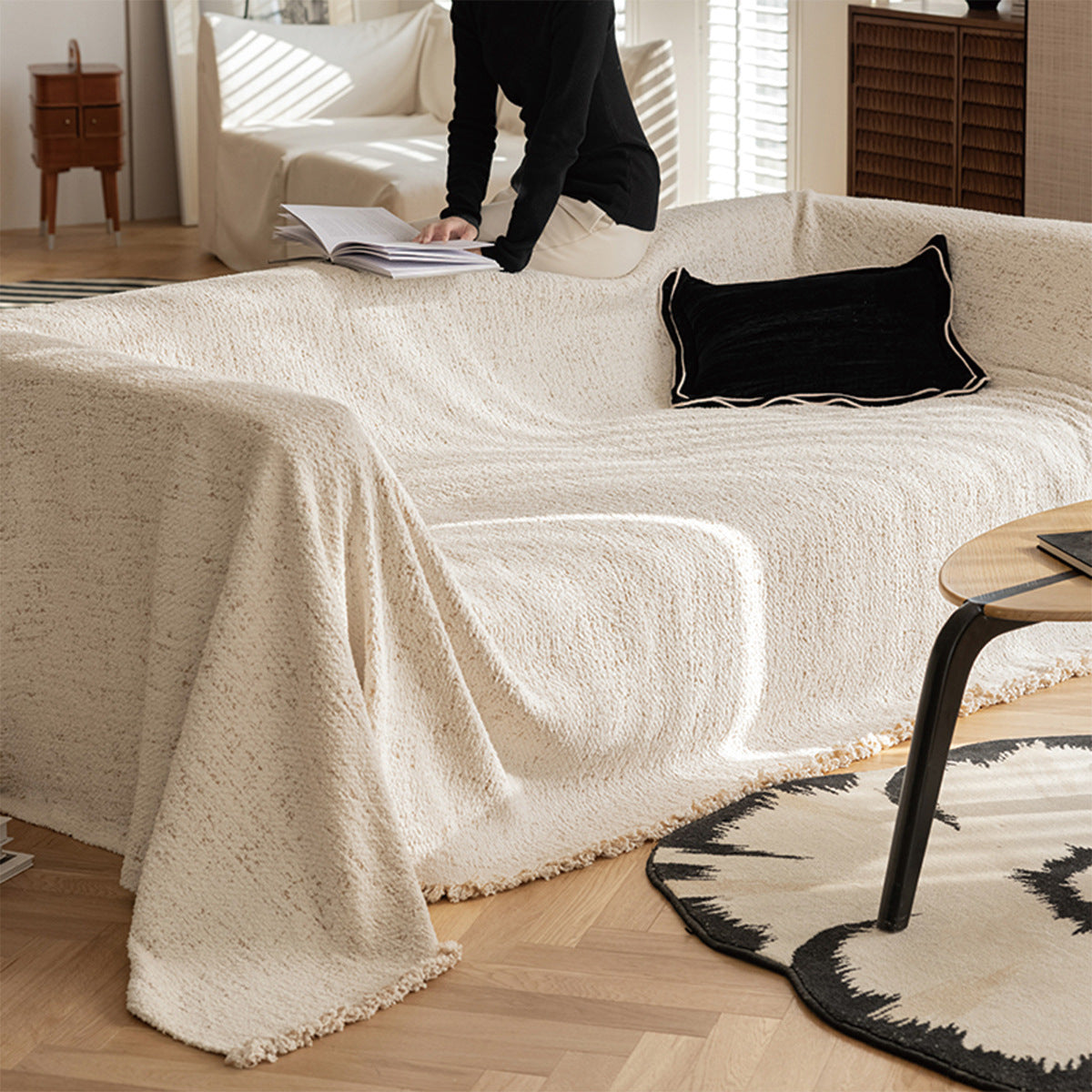 Autumn And Winter Fur Yarn Sofa Universal Cover High-grade Four Seasons Universal Blanket