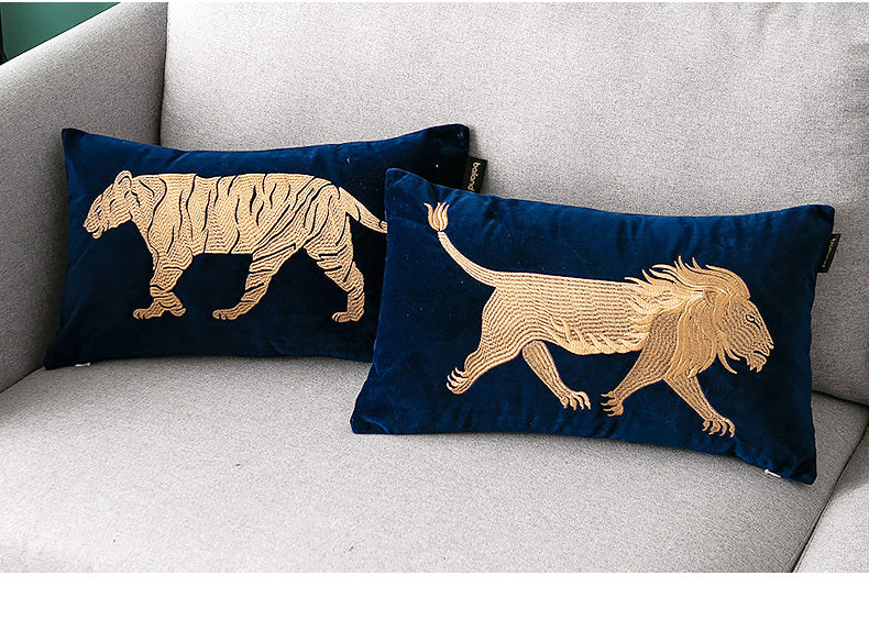 Embroidery Throw Pillow Sofa Cushion Living Room Chair Backrest Office