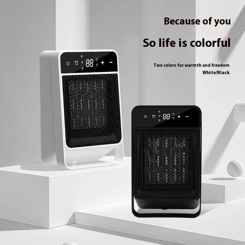 Chauffage électrique de bureau à écran tactile avec affichage numérique pour la maison et le bureau