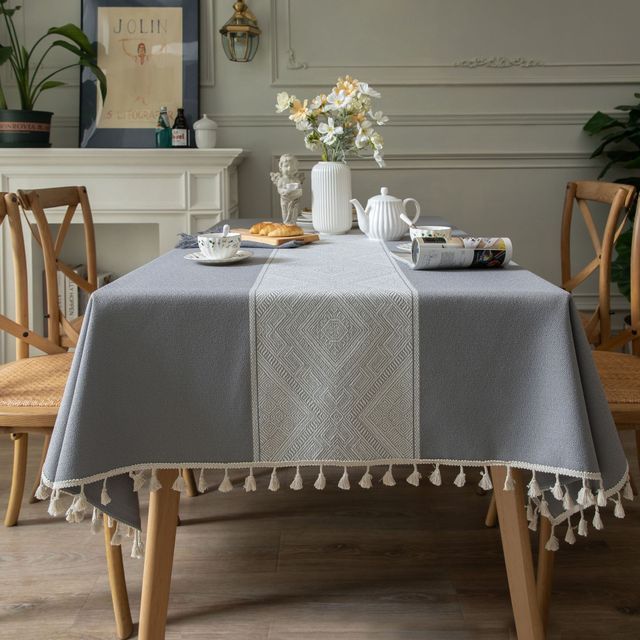 Waterproof Hot Cotton And Linen Disposable Rectangular Chinese Tablecloth