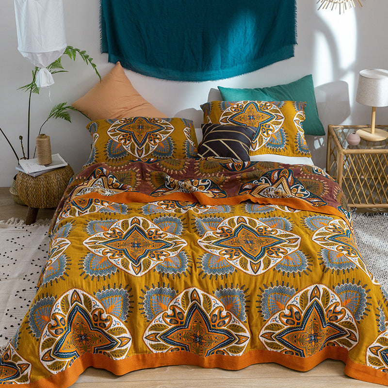 New Five-layer Summer Office Nap Cotton Soft Blanket