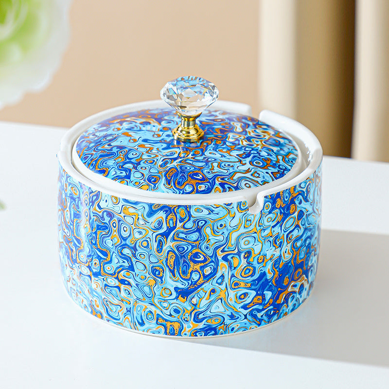 Office Windproof Fly Ash Decorative Ashtray Ornaments