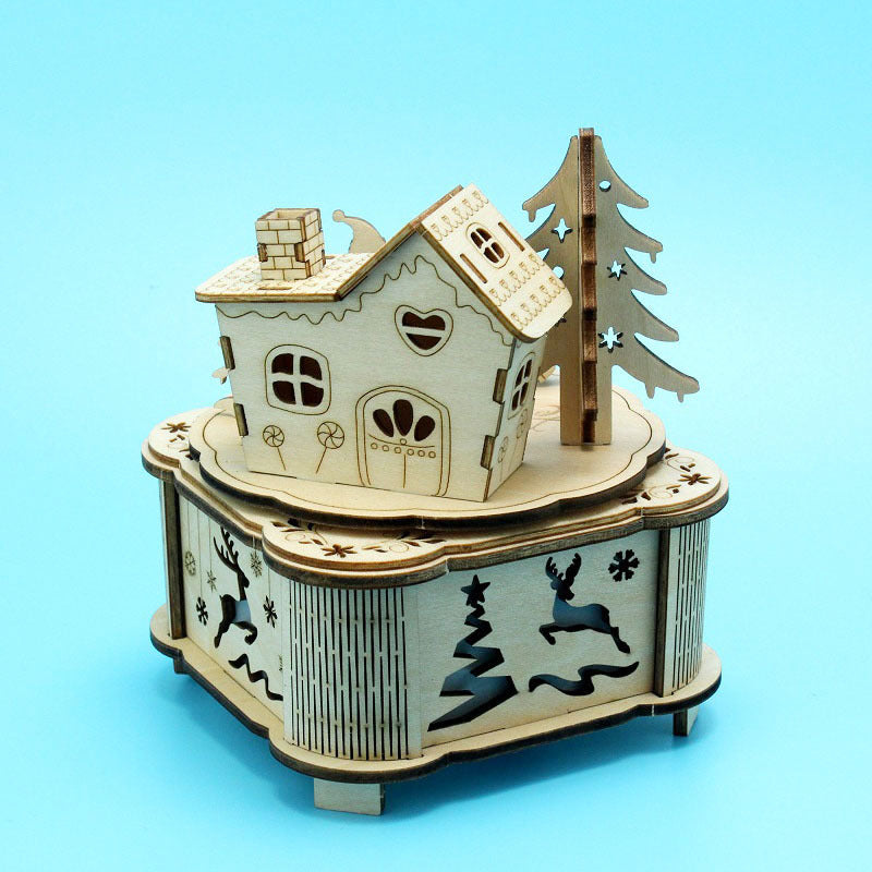 Creative Christmas Jigsaw Assembled Music Box