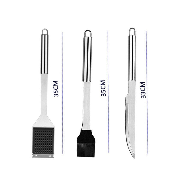 Barbecue Tool Outdoor BBQ Set 26-Piece Includes Apron Grilling Tools And Knives