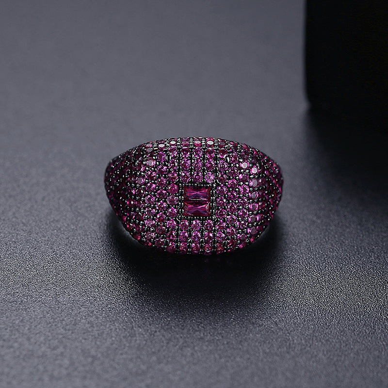 Chaopai Light Luxury Diamond Spinel Ring